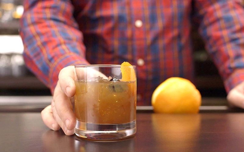 Guinness Wilde Oscar Old Fashioned cocktail recipe