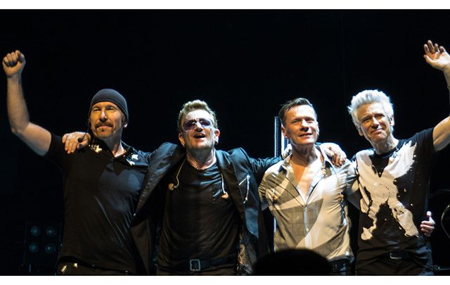 U2 take a bow in Glasgow, June 2015.