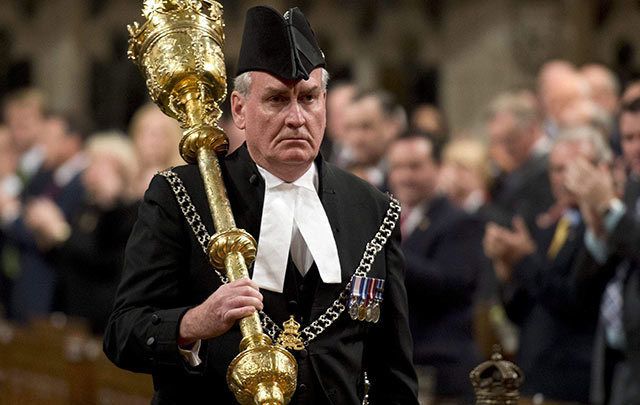 Kevin Vickers serving as Sergeant of Arms in Canada’s House of Commons in 2014.