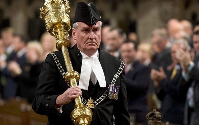 Kevin Vickers serving as Sergeant of Arms in Canada’s House of Commons in 2014. 