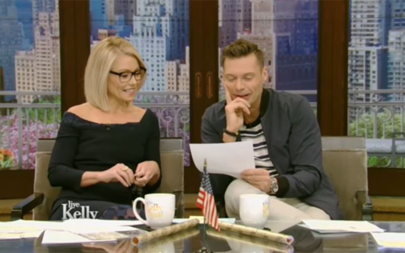 Kelly Ripa and Ryan Seacrest think Lingus is a place in Ireland
