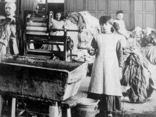 Children and women in the Magdalene Laundries. 