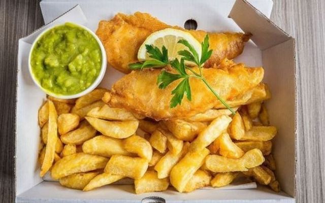 Delectable fish and chips