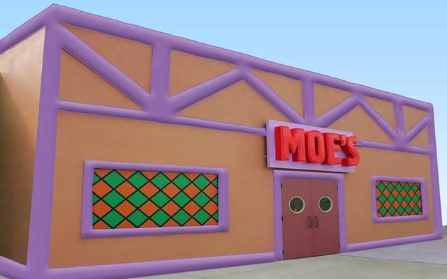 Inflatable Moe\'s Tavern.