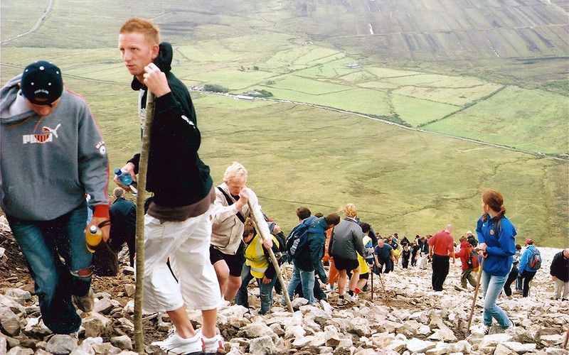Irish murderers and drug dealers have day out climbing Croagh Patrick