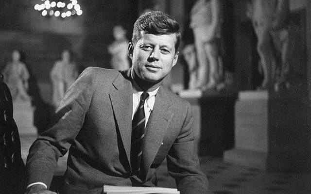 John F. Kennedy, photographed in 1957.