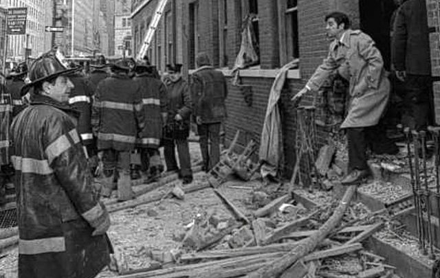A scene from the 1975 Fraunces Tavern bombing.