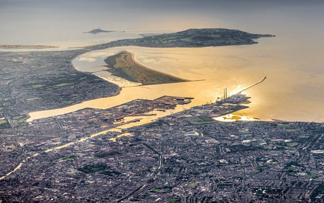 Dublin Bay by air.