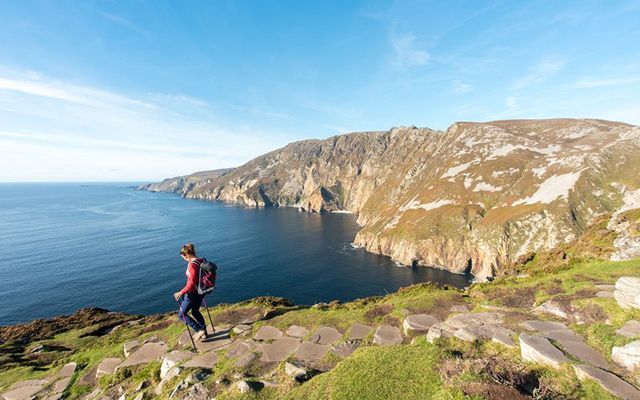 Donegal\'s Sliabh League along the northern stretch of the Wild Atlantic Way. 