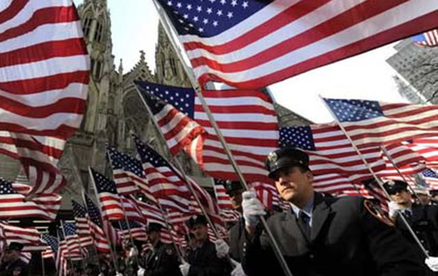 The New York City St. Patrick\'s Day Parade.