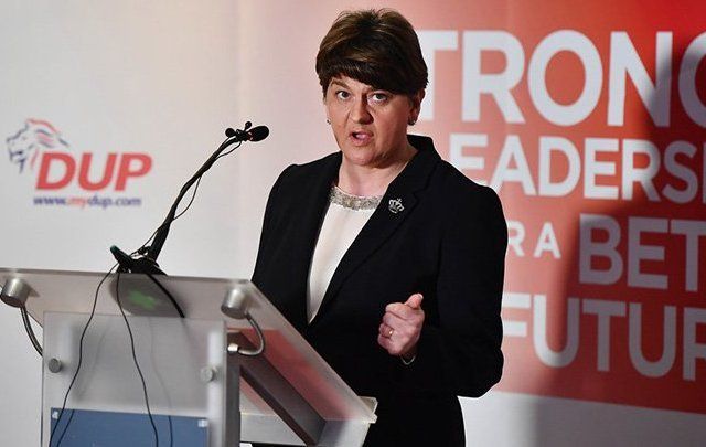 DUP leader Arlene Foster. 