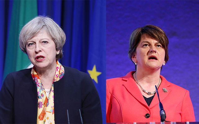 Theresa May and Arlene Foster.