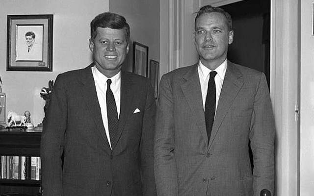 John F. Kennedy and Lem Billings.