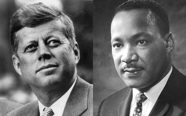 John F. Kennedy and Martin Luther King, Jr.
