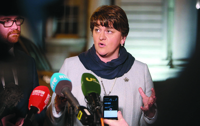 Democratic Unionist Party leader Arlene Foster.