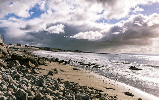 The beautiful Galway Bay in the west of Ireland.