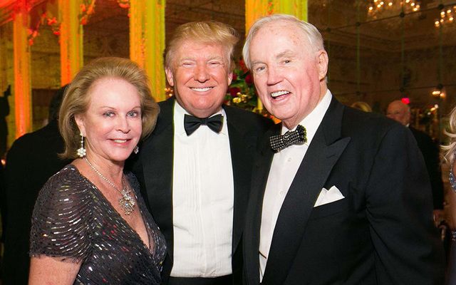 Eileen Burns, Donald Trump, Brian Burns. 