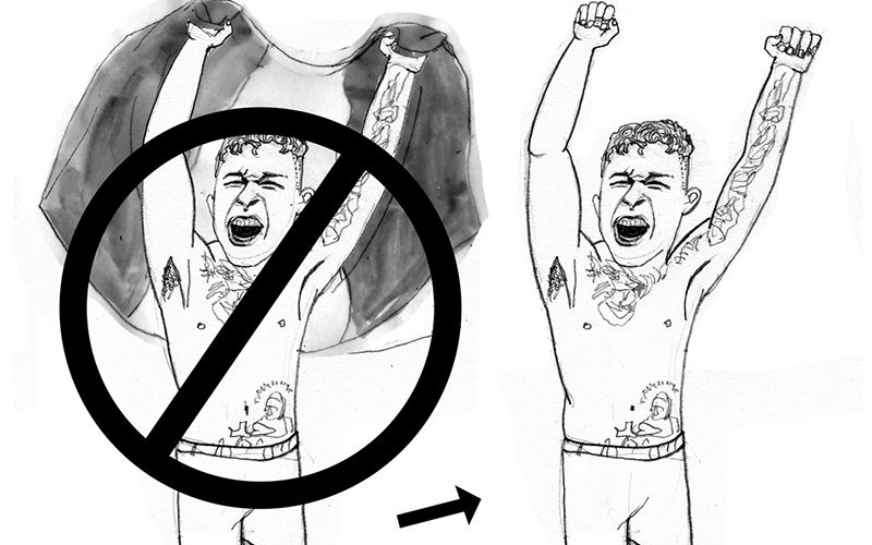 MMA fighters Conor McGregor and James Gallagher and the Irish flag