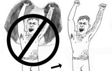 MMA fighters Conor McGregor and James Gallagher and the Irish flag