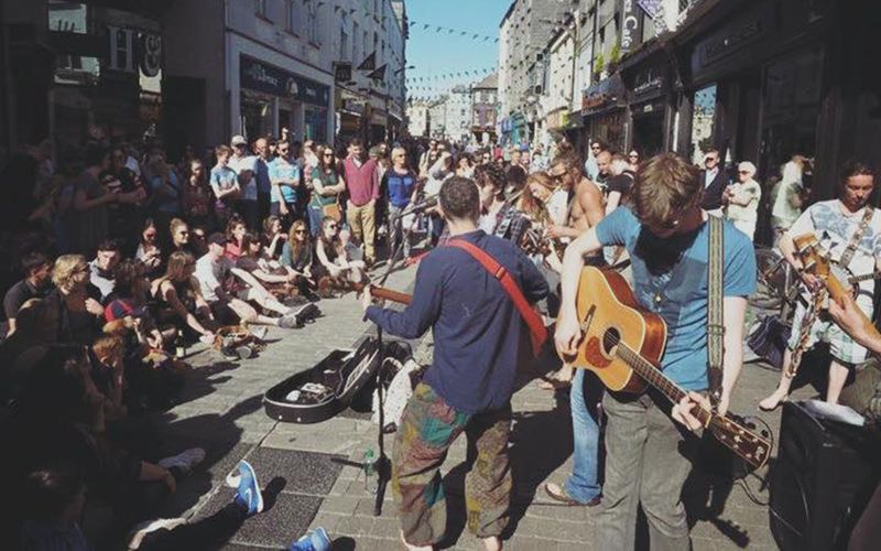 This Galway street band is racing their way toward fame