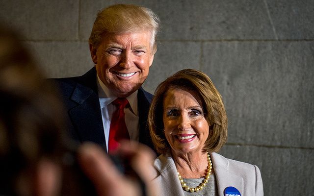 Donald Trump and Nancy Pelosi. 