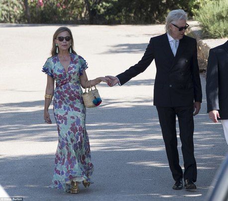 Bob Geldof and wife Jeanne Marine were among the stars at his daughters Spanish wedding