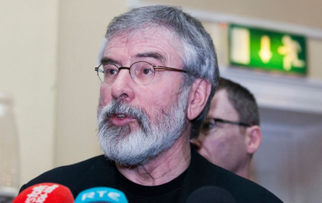 Sinn Féin President Gerry Adams. 