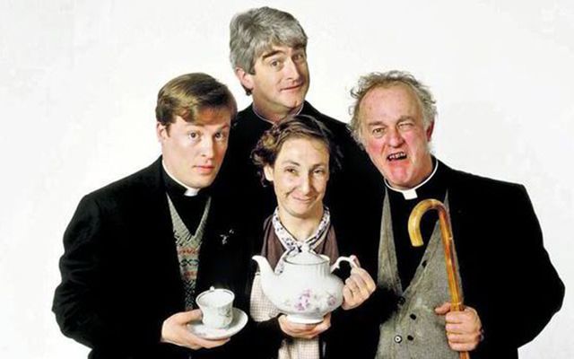 The cast of Father Ted