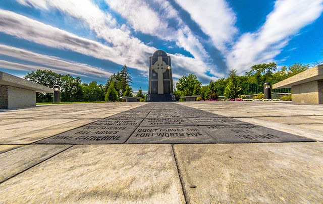 The Famine Memorial at the Rockland GAA complex.