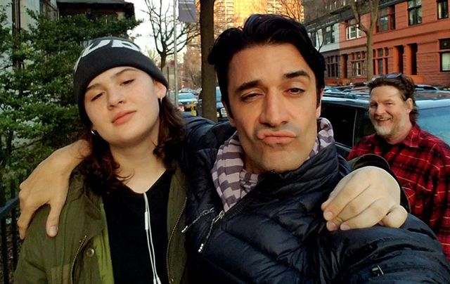 A recent photo of Jade, with actor Gilles Marini and her father Donal, in Brooklyn.