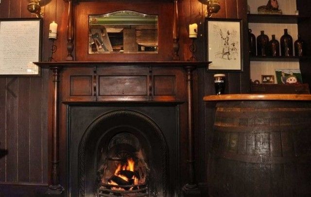 Inside the cosy pub at The Lodge Hotel.
