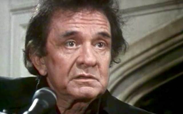 Johnny Cash shown in a YouTube screenshot of RTE's documentary 'Nathan Goes to Nashville.'