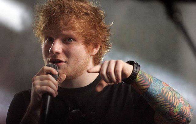 Singer-songwriter Ed Sheeran.