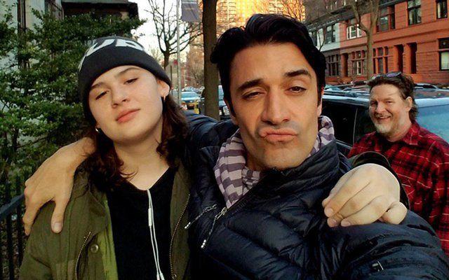 A recent photo of Jade, with actor Gilles Marini and her father Donal, in Brooklyn.