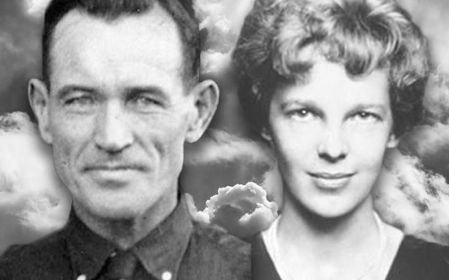 Fred Noonan and Amelia Earhart 