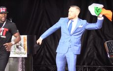 Conor McGregor disrespects his own Irish flag – throws it to the ground