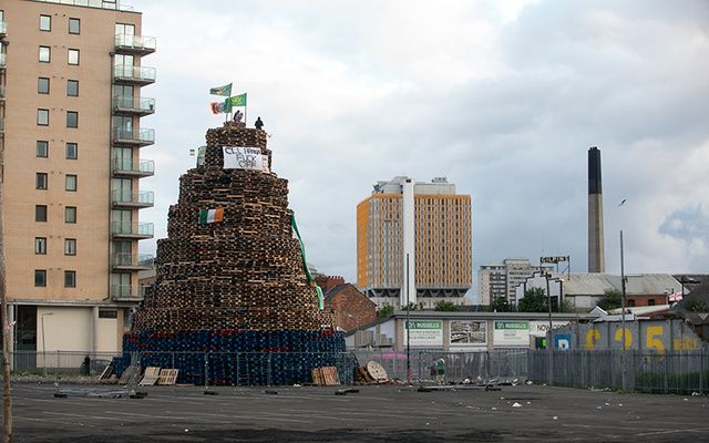 An 11th Night bonfire. 