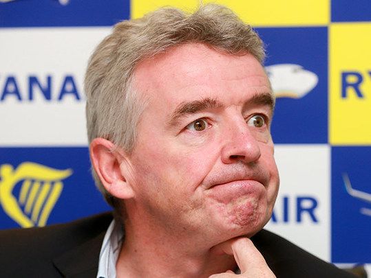 Michael O\'Leary, head of Ryanair. 