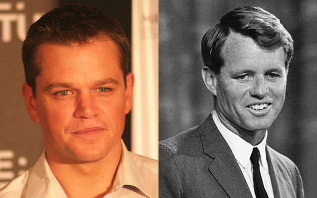 Actor Matt Damon and Robert F. Kennedy. 