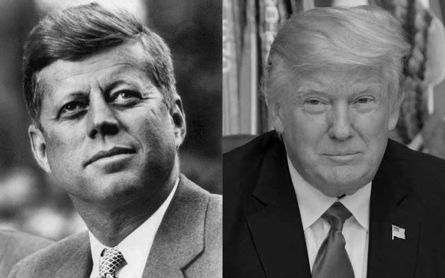 President John F. Kennedy and President Donald Trump.