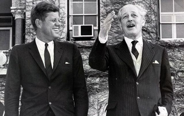 President John F Kennedy and the British Prime Minister Harold MacMillan.