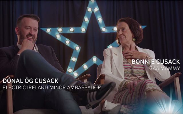 GAA hero Donald Og Cusack and his mother Bonnie.