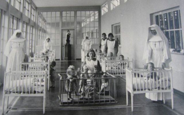 Nuns, mothers and babies at the Bon Secour Home in Tuam.
