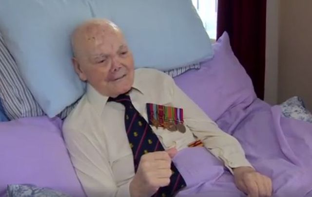 George Rodgers gave an interview to the BBC about his service in WWII