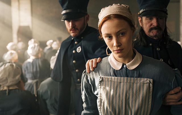 Actress Sarah Gadon as Irish maid Grace Marks in the new Netflix series \'Alias Grace.\'