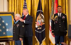 Trump presents Irish American Vietnam War hero with Medal of Honor