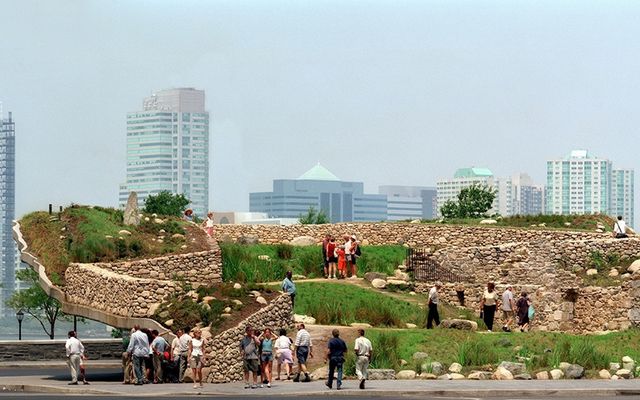 Newly renovated New York’s Irish Famine Memorial, in Battery Park, Manhattan, has reopened.