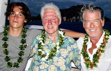 Pierce Brosnan and Bill Clinton hang in Hawaii