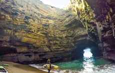 Irish surfers discover a stunning hidden beach cave on the Kerry coast