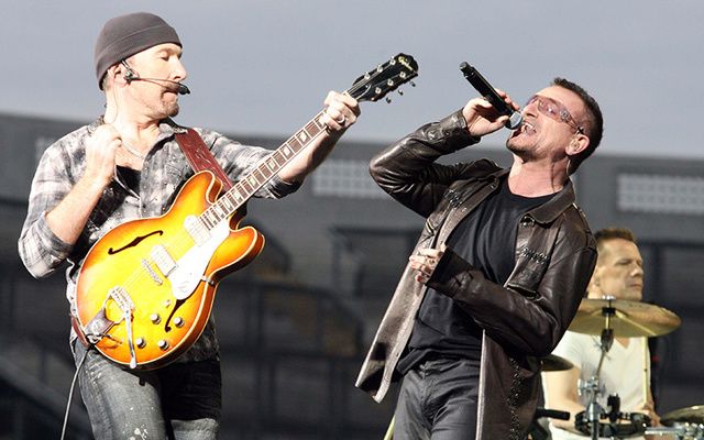 U2 museum in Dublin will include exhibits on the band\'s members such as The Edge and Bono pictured here. 